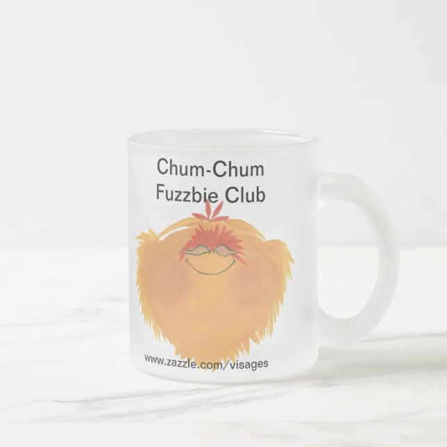 Fuzzy Monster Cartoon Character Mattglastasse (Rechts)