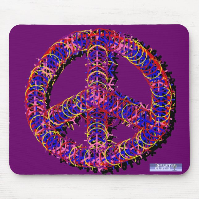 Fuzzy Peace Mousepad (Vorne)