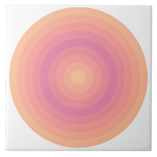 Fuzzy Peach Aurora Cercles roses Carreaux céramiqu