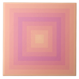Fuzzy Peach Aurora Pink Quadrate Keramik Tile Fliese