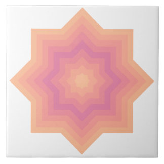 Fuzzy Peach Aurora Pink Stars Keramik Tile Fliese