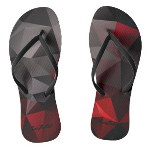 FuzzyFoxArt 3 Flip Flops