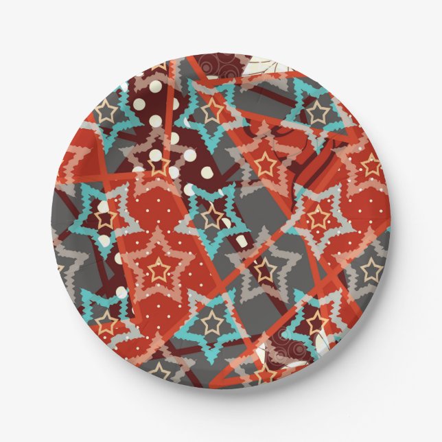 FuzzyFoxArt-Bevorzugungsbox Pappteller (Vorderseite)