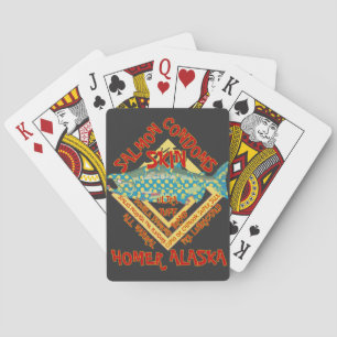 FV Coho Alaska Souvenir Reise Urlaub Tour AK Spielkarten