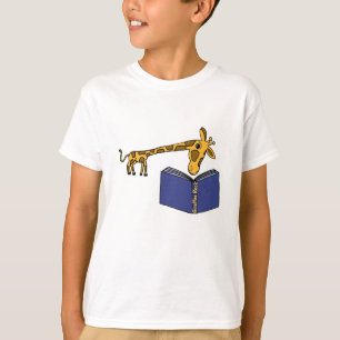 FV - Funny Giraffe Reading T - Shirt