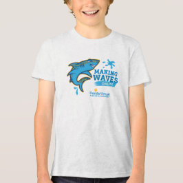 FVES "Wellen online schlagen" Jugend-T-Shirt Tri-Blend Shirt
