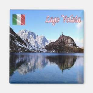 FVG007 LAGO VOLAIA - Panorama - Italien - Kühlschr Magnet