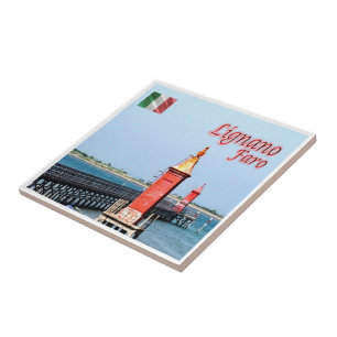 FVG009 LIGNANO, Lighthouse, Italien, Fliese