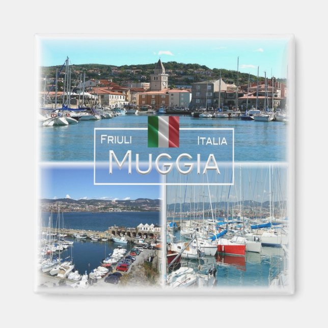 FVG032 MUGGIA - Mosaic - Italy - Fridge Magnet (Vorne)