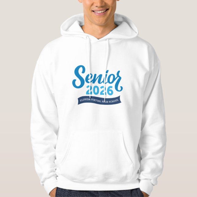 FVHS Senior 2026 Hoodie (White) (Vorderseite)