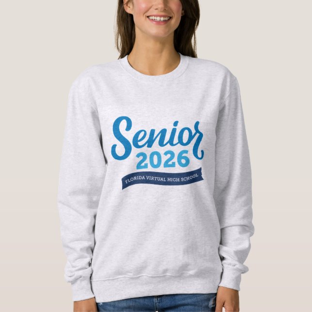 FVHS Senior 2026 Sweatshirt (Asch) (Vorderseite)