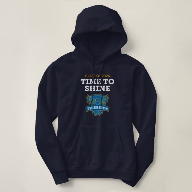 FVHS Time to Shine Women's Hoodie (Navy) (Design vorne)