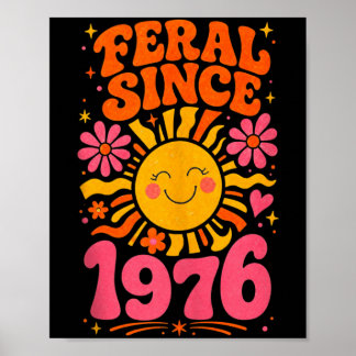 Fvibesl Seit 1976 Retro Sonne - Lustiger 50. Gebur Poster