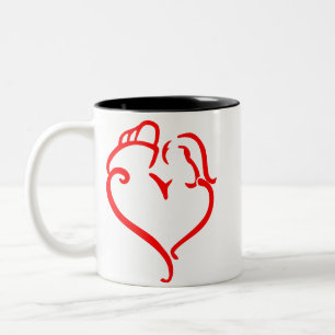 FW6   Feuerwehrmannschaft Zweifarbige Tasse