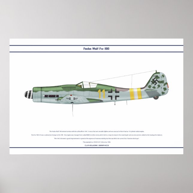 FW-190 D-9 JG2 1 POSTER (Vorne)