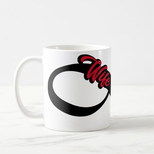 FW [2] Ehefrau des Feuers mit Unendlichkeitssymbol Kaffeetasse (Links)