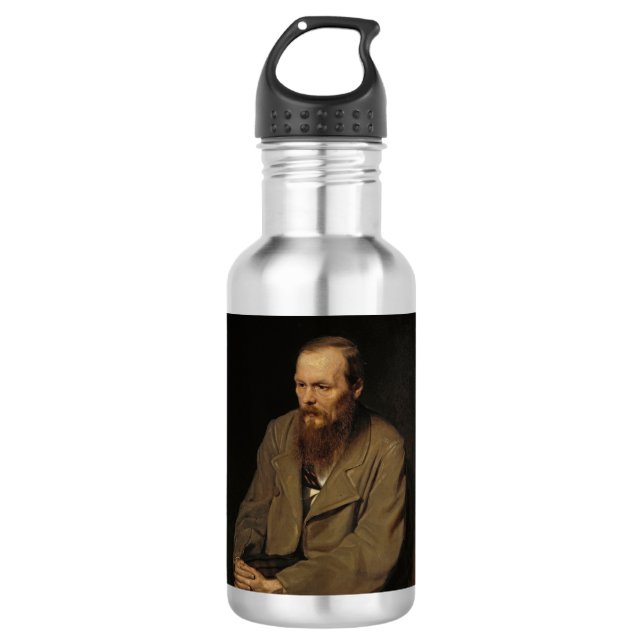 Fyodor Dostoevsky Edelstahlflasche (Vorderseite)