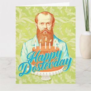 Fyodor Dostoevsky - Happy Birthday Karte