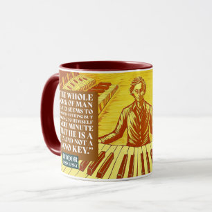 Fyodor Dostoevsky zitiert russische Schriftsteller Tasse