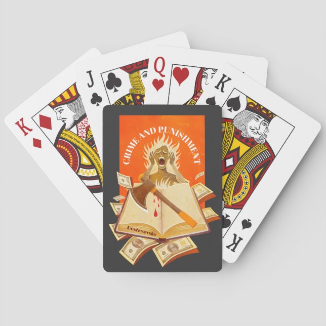 Fyodor Dostojewski, Verbrechen und Strafe Spielkarten (Rückseite)