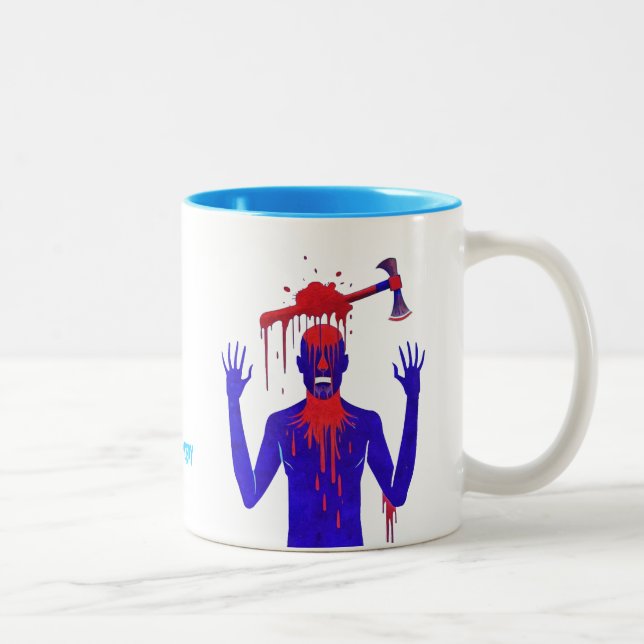 Fyodor Dostojewski, Zitat, Verbrechen und Strafe Zweifarbige Tasse (Rechts)