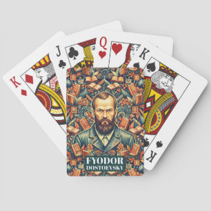Fyodor Dostojewsky - Russische Literatur Spielkarten