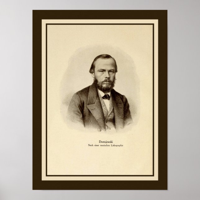 Fyodor Mikhailovich Dostojewski 12" x 16" Poster (Vorne)