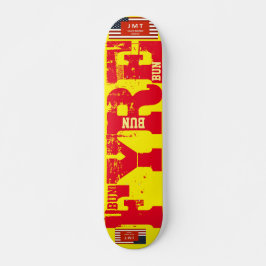 FYRE BUN !  JMT Skateboard, 7¾" Deck Skateboard