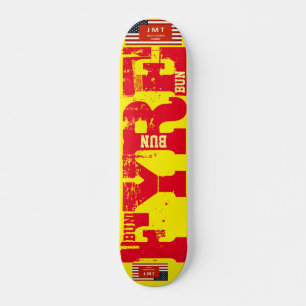 FYRE BUN !  JMT Skateboard, 7¾" Deck Skateboard