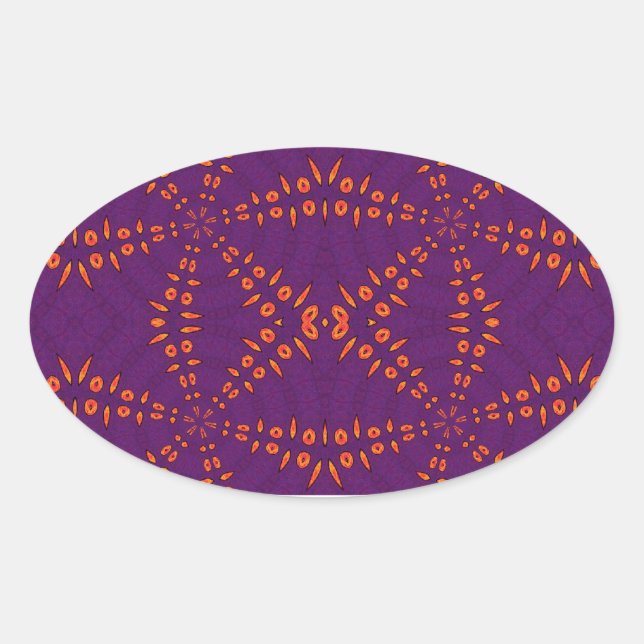 Fyre Trybe Oval Sticker (Vorderseite)