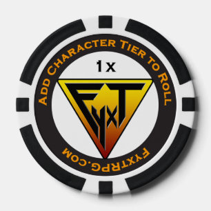 Fyxt RPG +1 Spieler-Belohnungs-ScheinPoker-Chips Pokerchips
