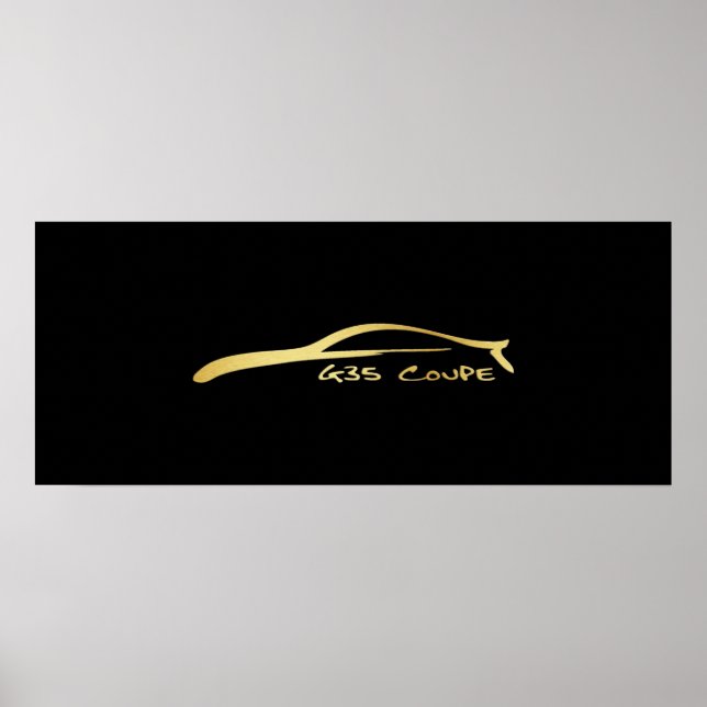 G35 Brush Stroke - Gold Poster (Vorne)