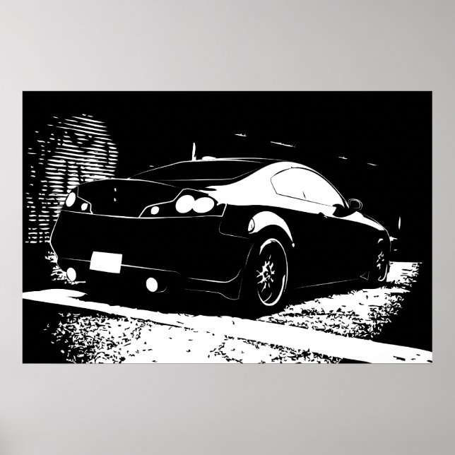 G35 Rear View Parking Structure shot Poster (Vorne)