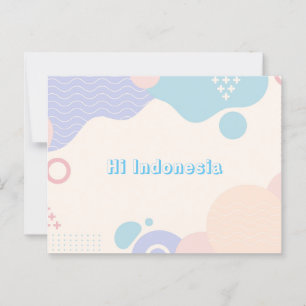 G6 Postkarten Hi Indonesien