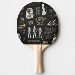 G90Pharao mit dem Hammer Hieroglyphen Tischtennis Schläger