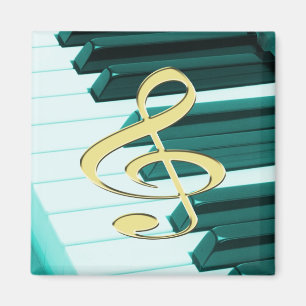 G-Clef-Klavier-Tastatur Magnet