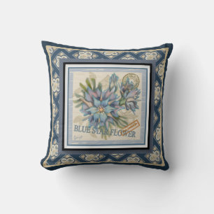 G Creation Office - blaue Blume Kissen