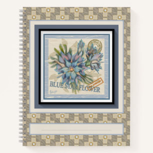 G Creation Office - blaue Blume Notizbuch