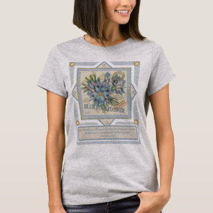 G Creation Office - blaue Blume T-Shirt
