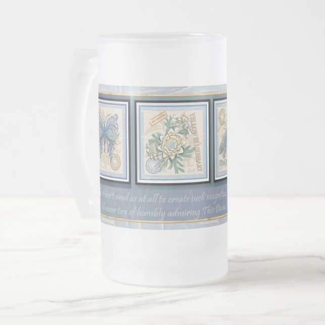 G Creation Office-Blume Mattglas Bierglas (Vorderseite Links)