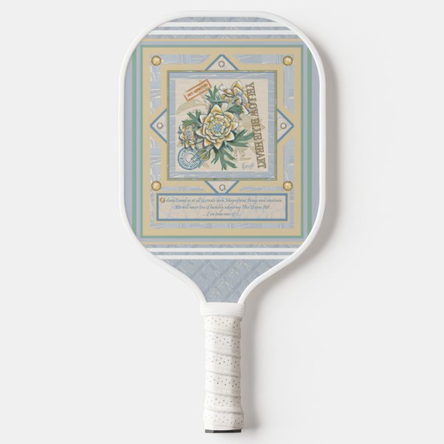 G Creation Office-Blume Pickleball Schläger (Vorderseite)