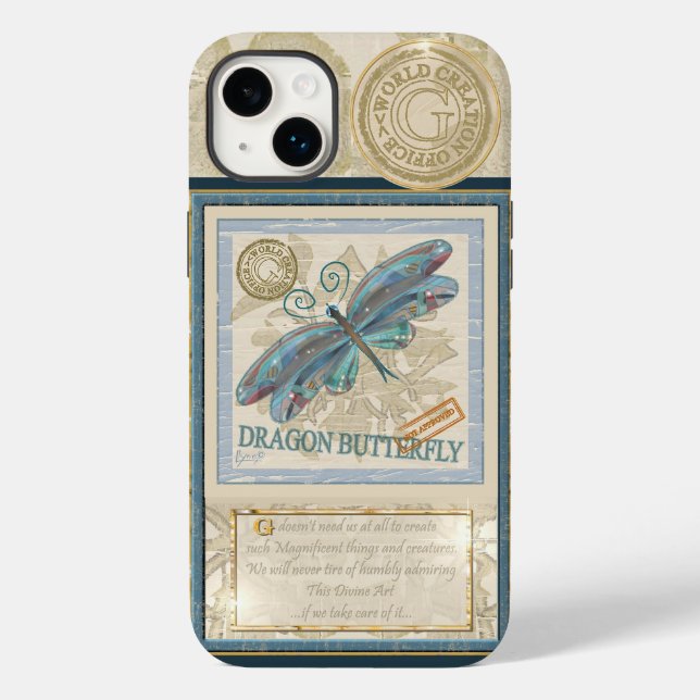 G Creation Office Dragonfly Case-Mate iPhone 14 Plus Hülle (Rückseite)