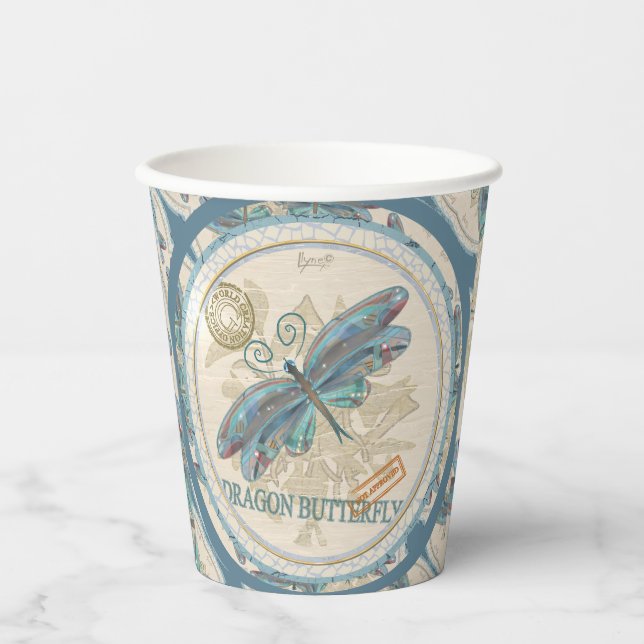 G Creation Office Dragonfly Pappbecher (Vorderseite)