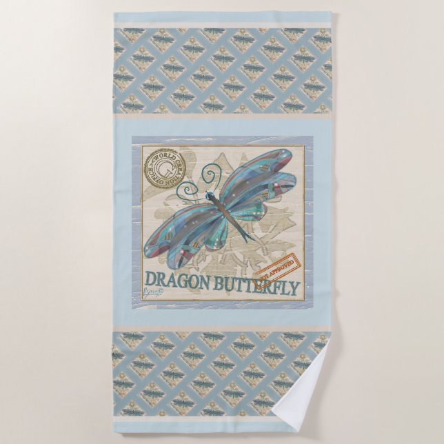 G Creation Office Dragonfly Strandtuch (Vorderseite)