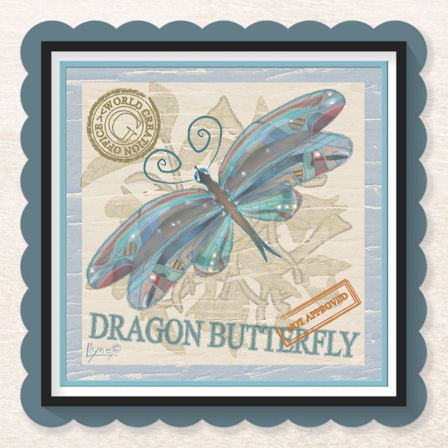 G Creation Office Dragonfly Untersetzer (Vorderseite)