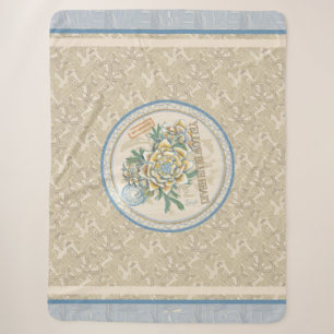 G Creation Office Gelbe Blume Fleece Blanket Sherpadecke