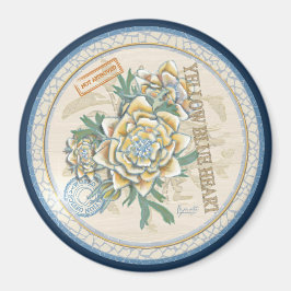 G Creation Office gelbe Blume Magnet