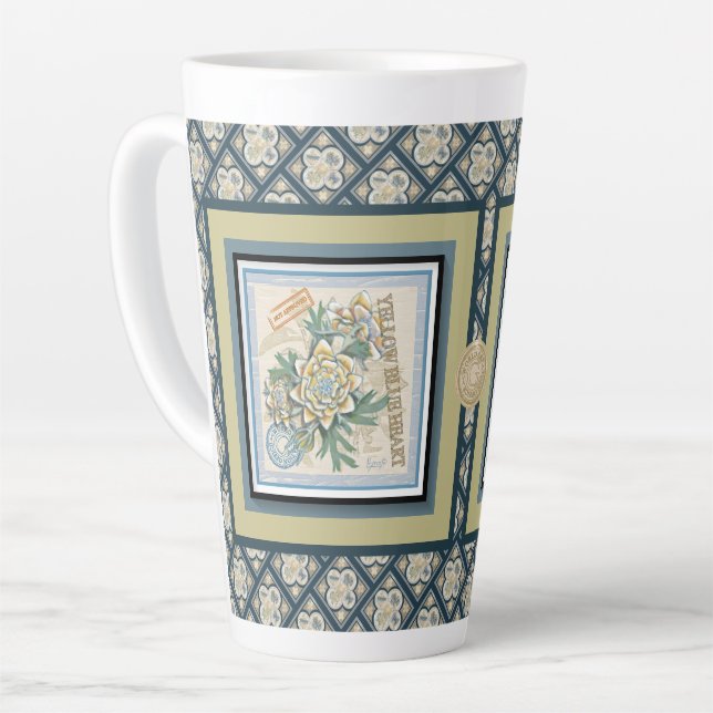 G Creation Office gelbe Blume Milchtasse (Linke Ecke)