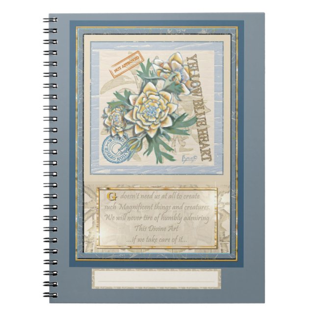 G Creation Office gelbe Blume Notizblock (Vorderseite)