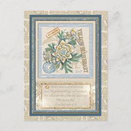 G Creation Office gelbe Blume Postkarte